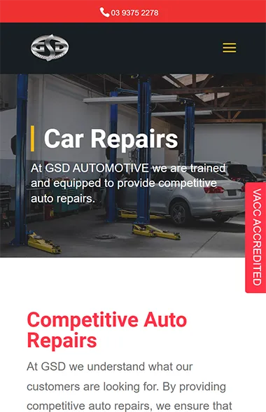 gsdautomotive.com .au device mobile