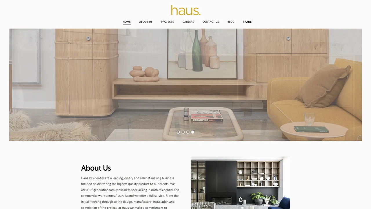 hausresidential.com .au desktop