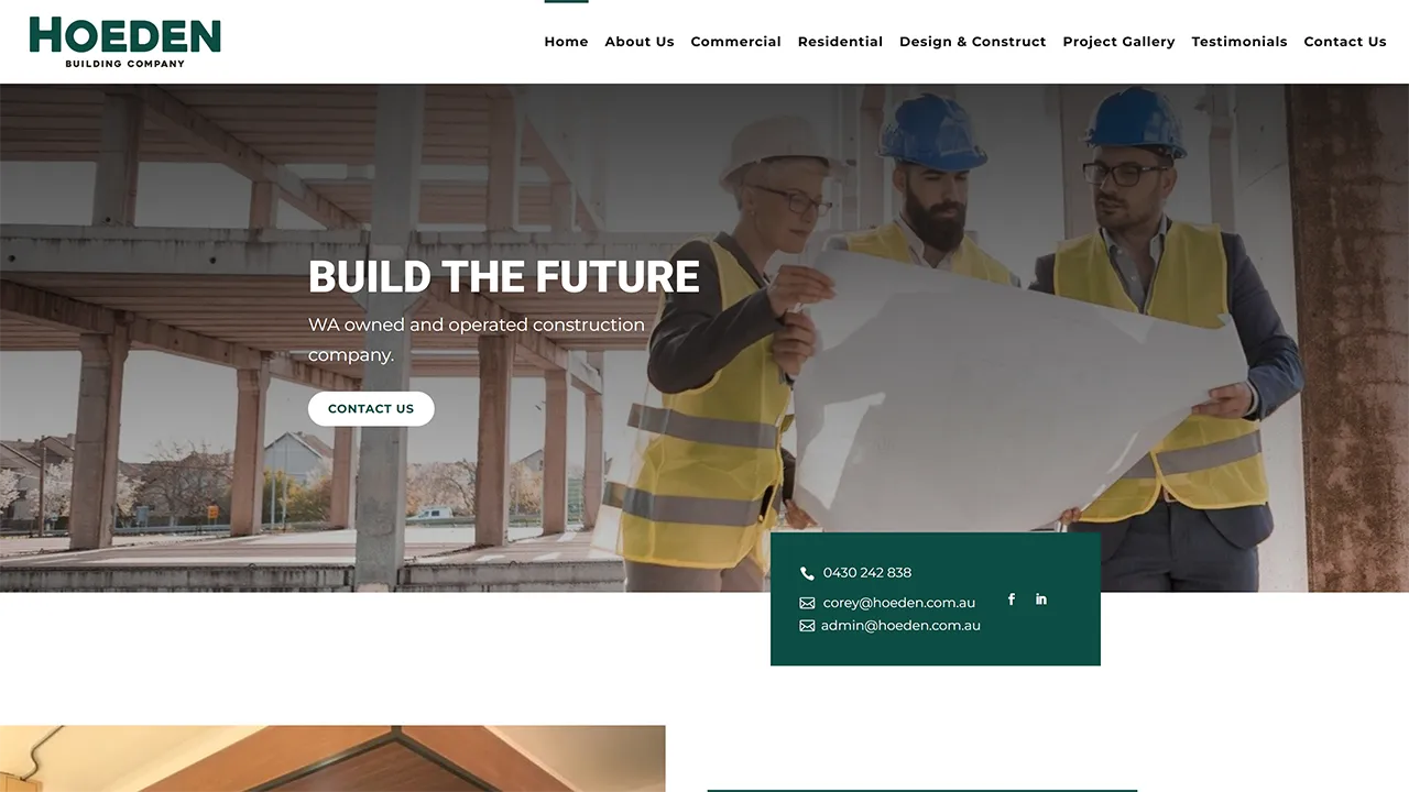 hoeden.com .au desktop