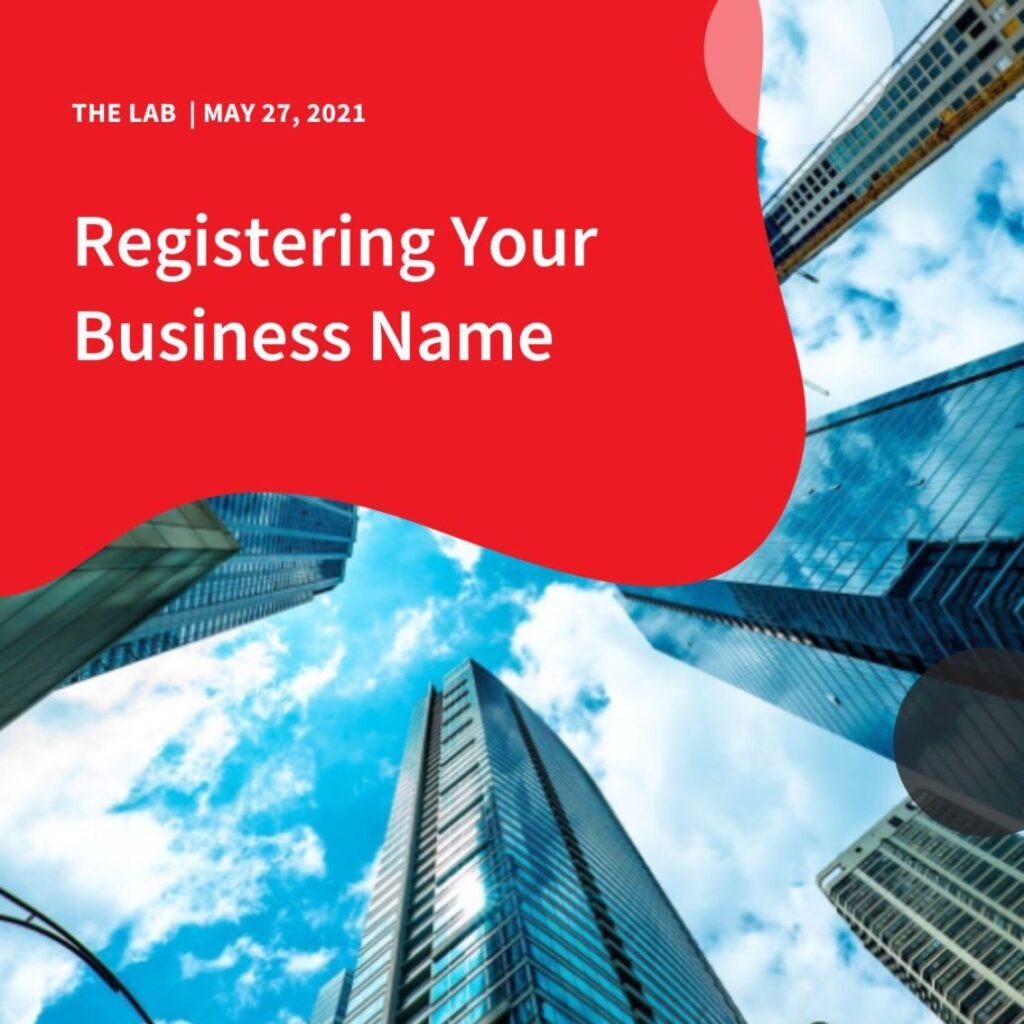 Registering Your Business Name by Accentuate Web Design and Marketing