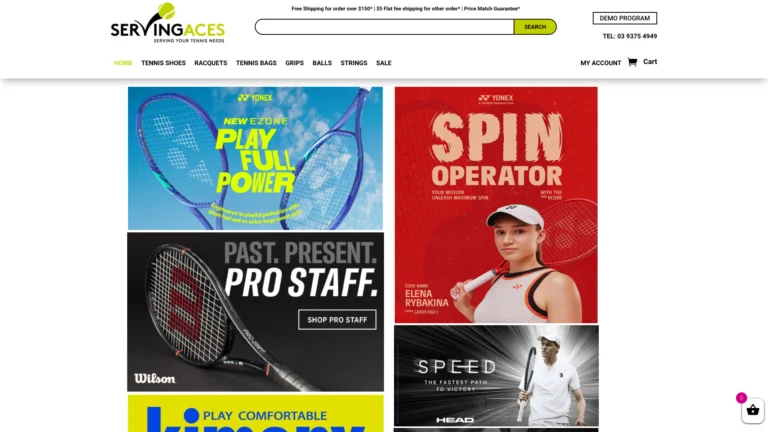 servingaces.com .au desktop