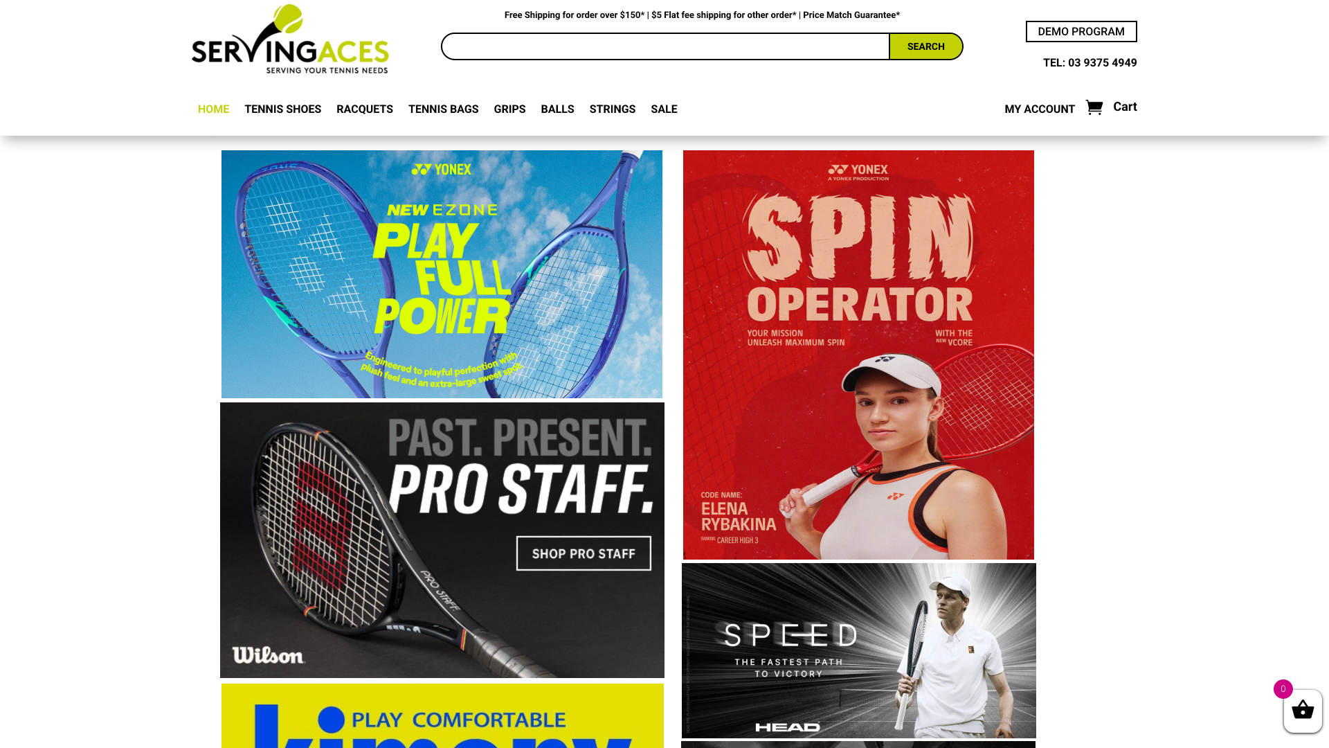 servingaces.com .au desktop