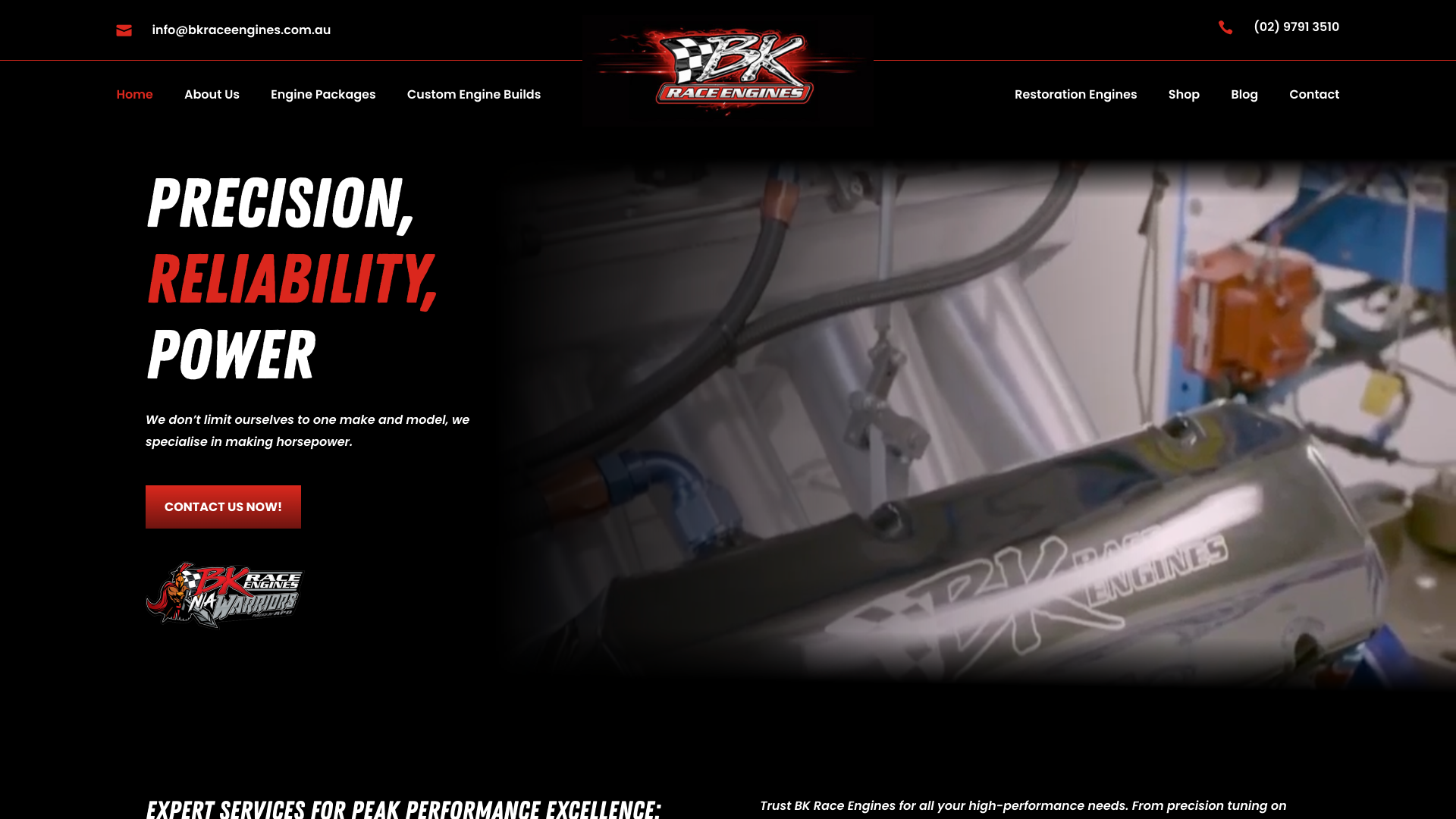 bkraceengines.com .au desktop