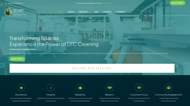 dtccleaningservices.com .au desktop