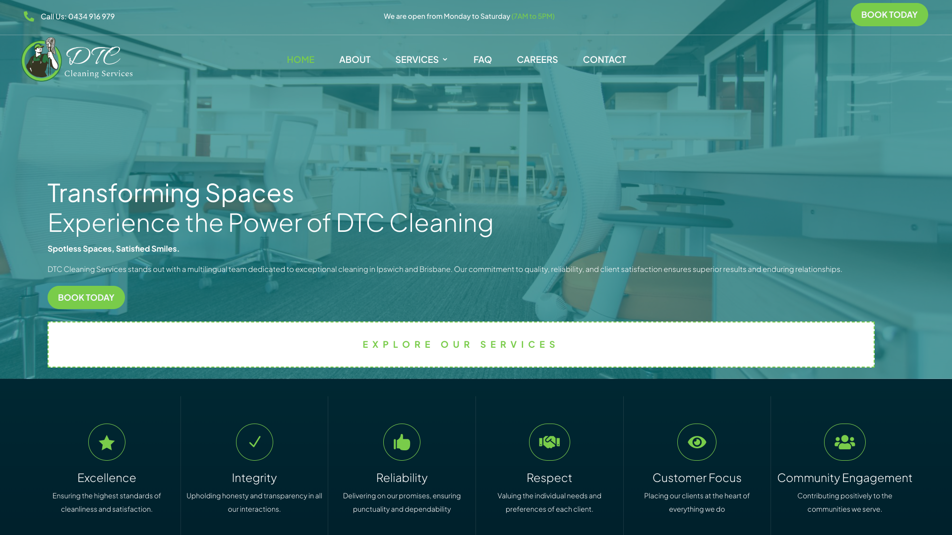 dtccleaningservices.com .au desktop