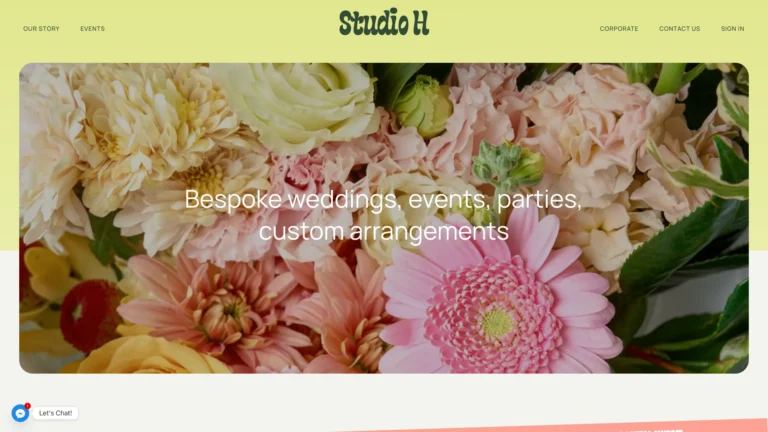 studiohflowers.com .au desktop