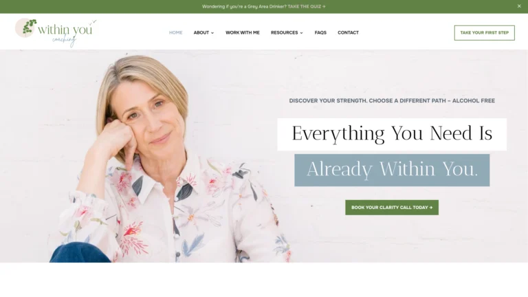 withinyoucoaching.com .au desktop
