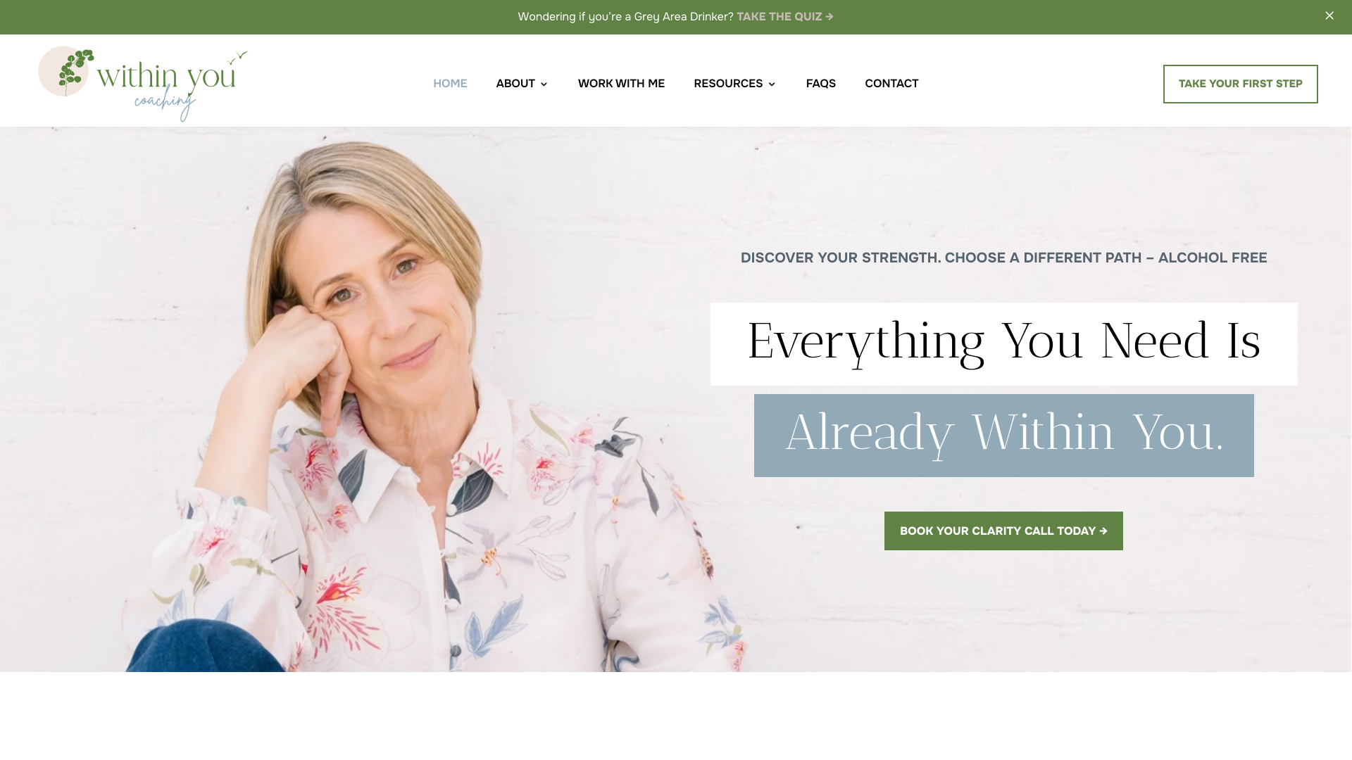 withinyoucoaching.com .au desktop