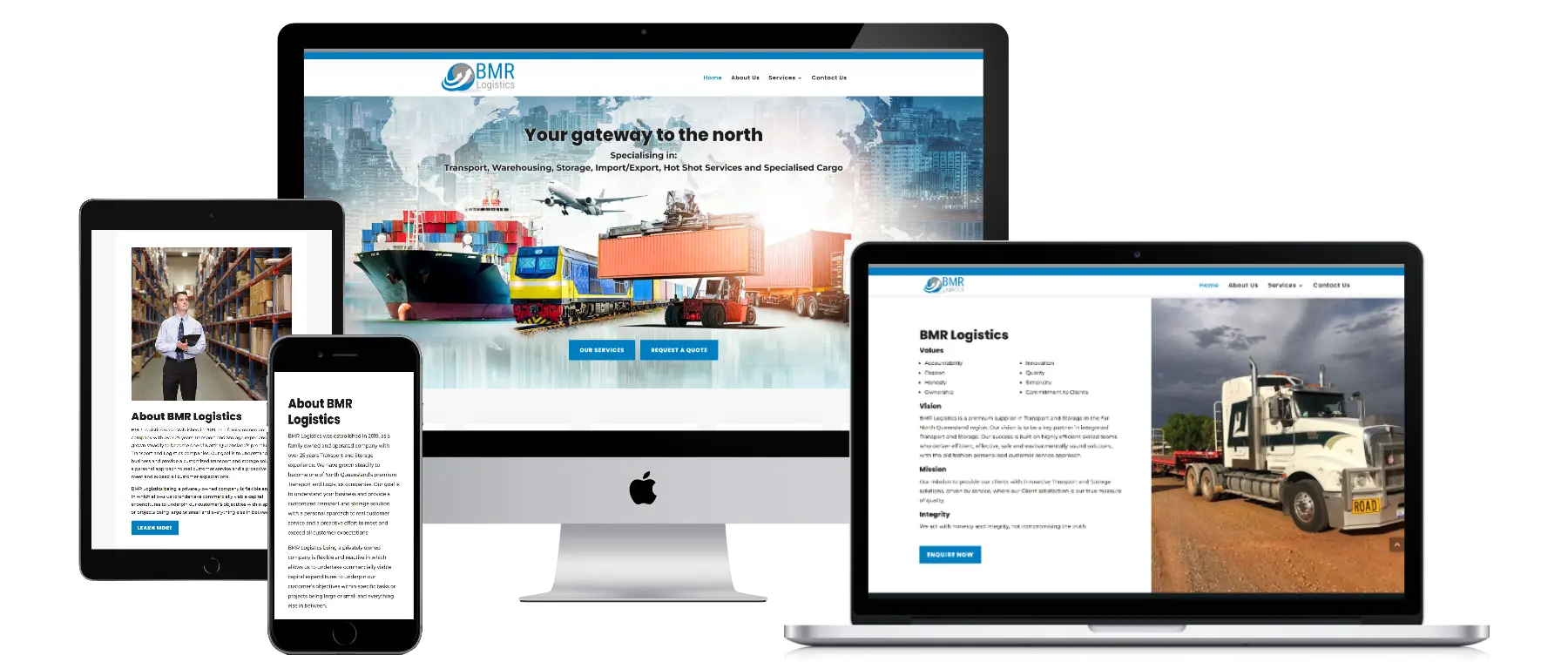 bmrlogistics.com .au all devices black