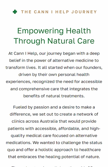 cannihelp.com .au about device mobile