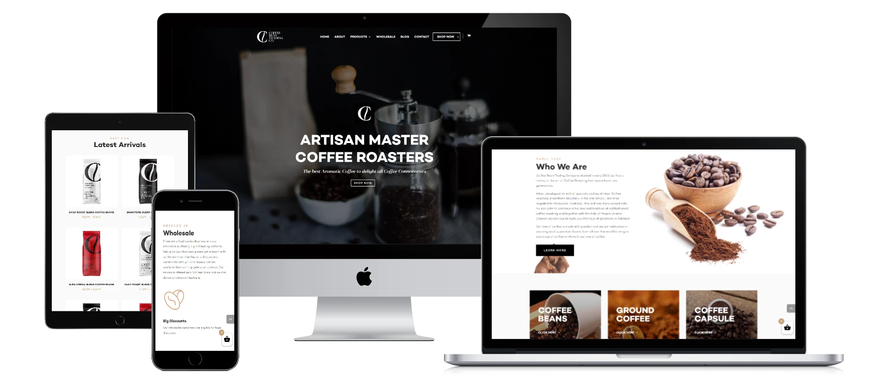 coffeebeantrading.com .au all devices black