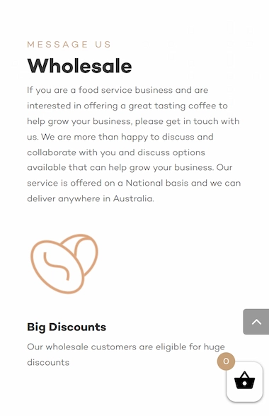 coffeebeantrading.com .au device mobile