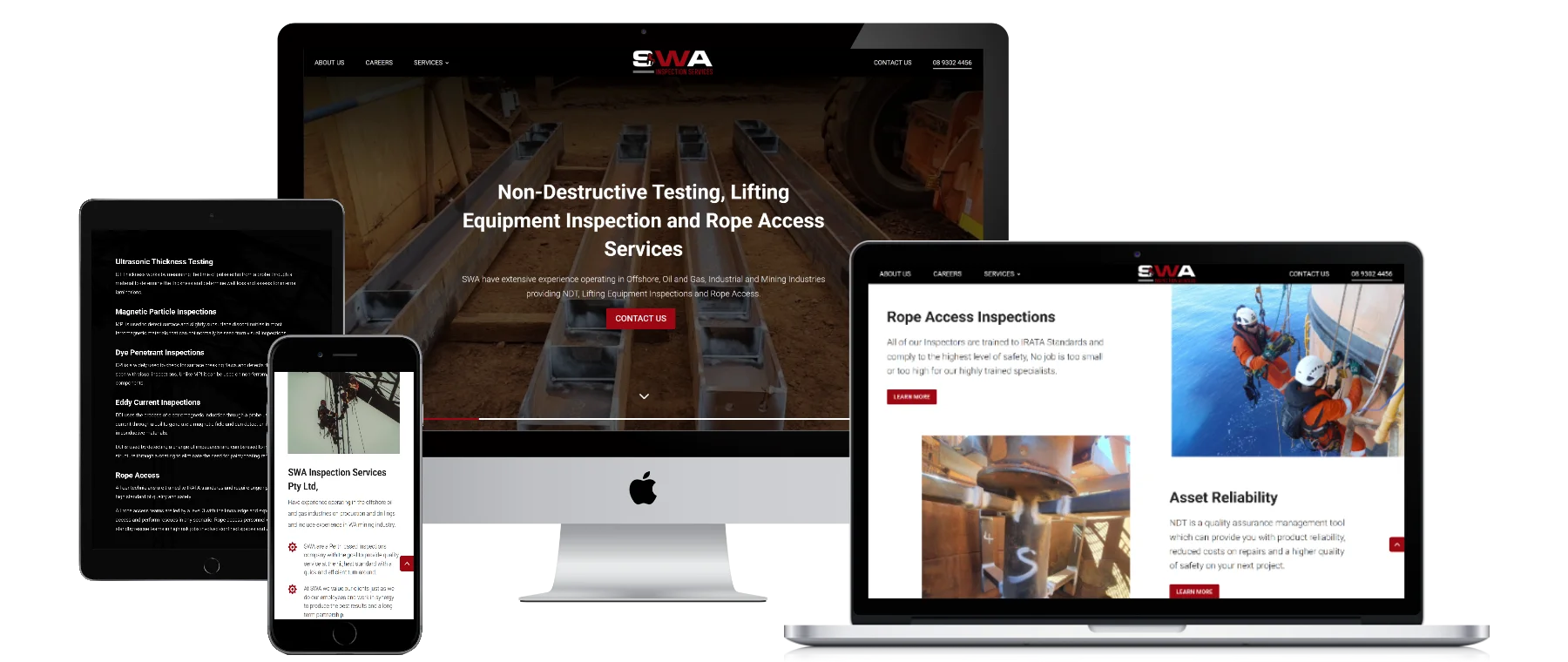 swainspectionservices.com .au all devices black