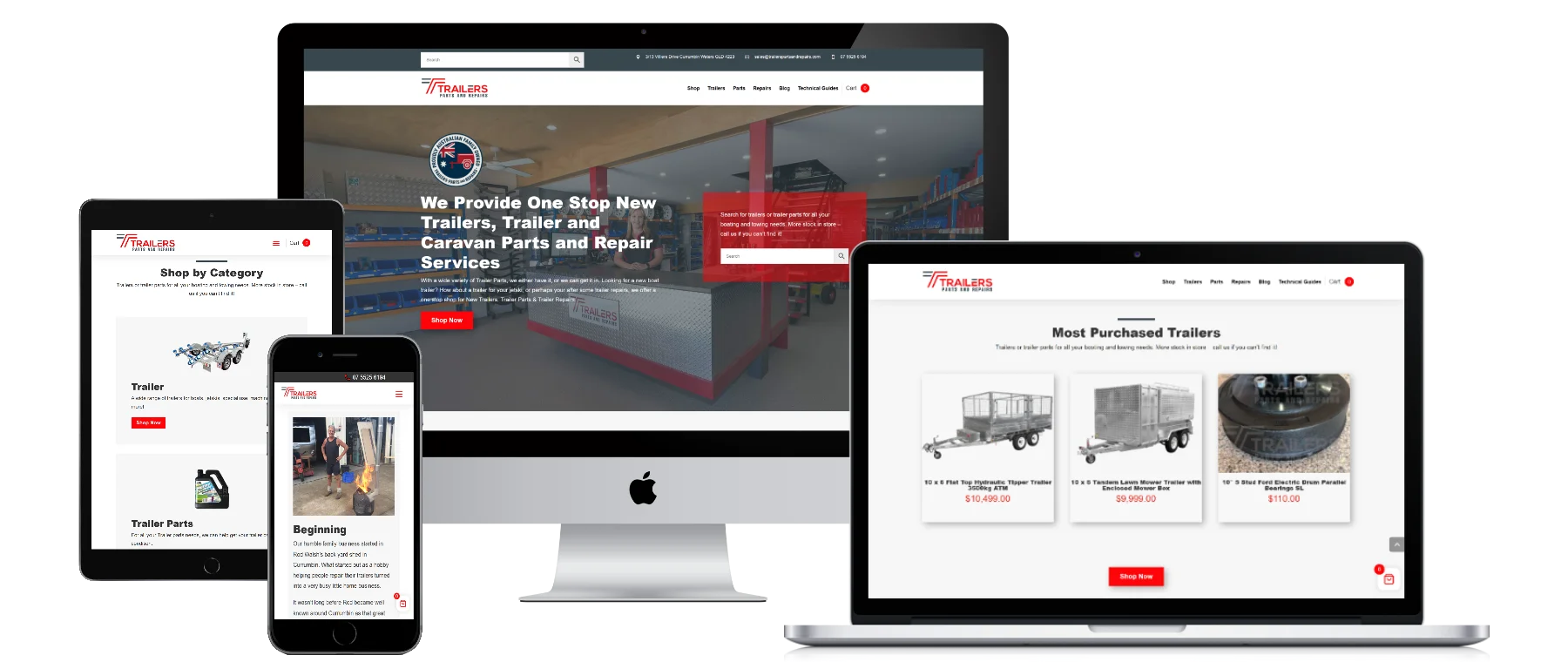 trailerspartsandrepairs.com .au all devices black