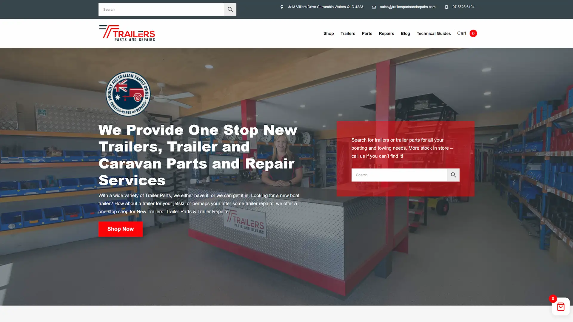 trailerspartsandrepairs.com .au device desktop